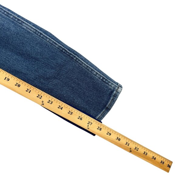 Madewell Jeans Womens 27 Blue 10" High Rise Skinny Zip Fly Custom Flare Hem - Picture 11 of 12